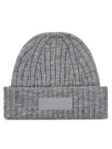 Tommy Hilfiger Czapka Twist AW0AW15325 Szary - Czapki damskie - miniaturka - grafika 1