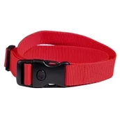 Artykuły szkoleniowe - Tkany pasek z klamrą bezpieczeństwa czerwony - miniaturka - grafika 1