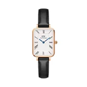 Zegarki damskie - Zegarek Daniel Wellington Quadro Roman Numerals Sheffield DW00100689 Czarny - miniaturka - grafika 1