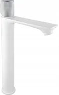 Baterie umywalkowe - Mexen Royo One bateria umywalkowa wysoka, biała/chrom - 72211-22 - miniaturka - grafika 1