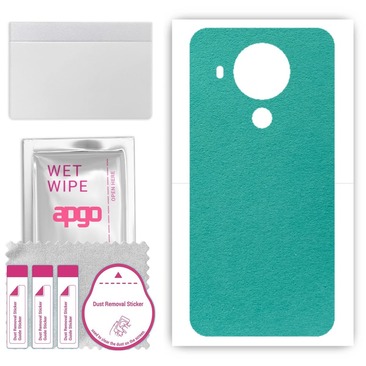 Folia naklejka skórka strukturalna na TYŁ Zamsz do Nokia 5.4 - Zamsz Miętowy - apgo SKINS