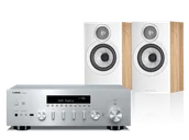 Zestawy stereo - Yamaha R-N600A (srebrny) + 607 S3 (dąb) - miniaturka - grafika 1