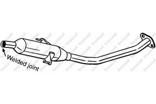 BOSAL Tłumik srodkowy 284-573 - Tłumiki - miniaturka - grafika 1