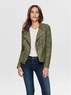 Kurtki damskie - ONLY Kurtka z imitacji skóry Ava 15102997 Zielony Regular Fit - miniaturka - grafika 1