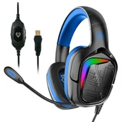 Słuchawki - VERTUX Miami Czarno-niebieski - miniaturka - grafika 1