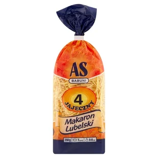 As-Babuni Makaron Lubelski 4 jajeczny 250 g - Makaron - miniaturka - grafika 1