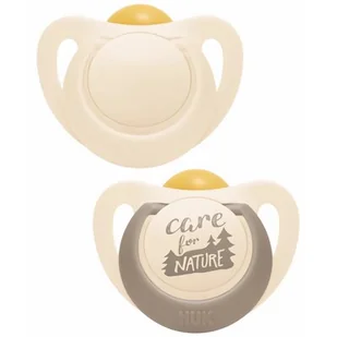 Nuk Smoczek uspokajający, silikon, 0-6 mies. For Nature 2 szt. - Smoczki uspokajające - miniaturka - grafika 1