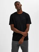 Koszulki męskie - Selected Homme T-Shirt Aspen 16087858 Czarny Regular Fit - miniaturka - grafika 1