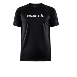 Męska Koszulka CRAFT CORE UNIFY LOGO TEE M 1911786-999000 – Czarny - Koszulki męskie - miniaturka - grafika 1