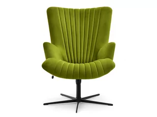 WYPOCZYNKOWY FOTEL OBROTOWY ESLA MECH WELUR - CZARNA NOGA - Fotele - miniaturka - grafika 1