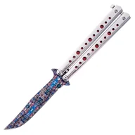 Noże - Nóż składany motylek Czakra Damascus - miniaturka - grafika 1