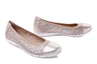 Baleriny - CAPRICE 9-22151-42 341 taupe metallic, baleriny damskie - Caprice - miniaturka - grafika 1