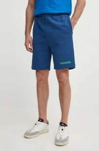 Lacoste szorty bawełniane kolor granatowy - Spodenki męskie - miniaturka - grafika 1