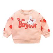 Bluzki dla niemowląt - Slowmoose Bluza dziecięca, wiosenna bawełniana bluza z kapturem, t-shirty z długim rękawem 12M - miniaturka - grafika 1