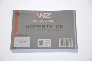 WZ Eurocopert KOPERTA C-6 BIAŁA, SK, F-50 - Koperty - miniaturka - grafika 1