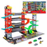 Zabawki konstrukcyjne - Dickie Toys Parking Wielopoziomowy Garaż Interaktywny + Autka 3+ - miniaturka - grafika 1