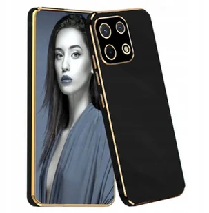 Etui SUPERO z TPUPlating, do Infinix Note 30 Pro, czarno-złote - Etui i futerały do telefonów - miniaturka - grafika 1