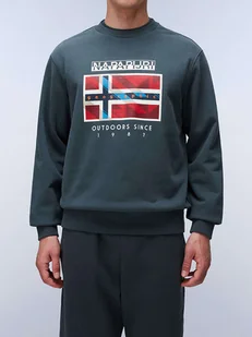 Napapijri Bluza w kolorze zielonym - Bluzy męskie - miniaturka - grafika 1