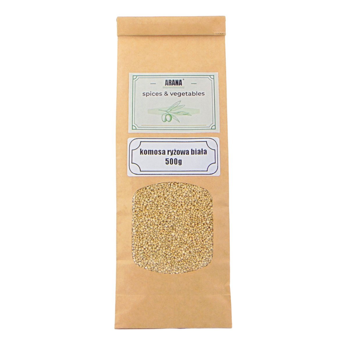 KOMOSA RYŻOWA BIAŁA 500g naturalna doskonała jakość