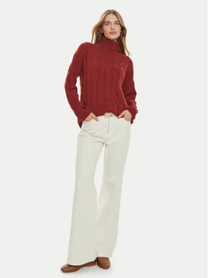 Tommy Hilfiger Golf WW0WW43102 Czerwony Regular Fit - Swetry damskie - miniaturka - grafika 1