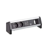 Gniazdka elektryczne - BACHMANN DESK 2xUTE 35 1xŁadowarka USB 1xZasilanie CM 1.0m GST18 - miniaturka - grafika 1