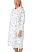 Piżamy damskie - Marlon Damska koszula nocna Candace ze szczotkowanej bawełny z nadrukiem Piotruś Pan, Niebieski (Tilly Blue), 34-36 - miniaturka - grafika 1