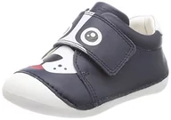 Buty dla dziewczynek - Geox Buty dziecięce B TUTIM First Walker Shoe, granatowe/białe, 23 EU, granatowy biały (navy white), 23 EU - miniaturka - grafika 1