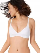 Biustonosze - SLOGGI BIUSTONOSZ DAMSKI BIAŁY Z LOGO S J7A - miniaturka - grafika 1