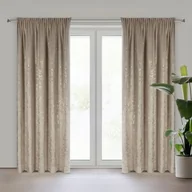 Zasłony - Zasłona gotowa na taśmie Felis 140 x 270 cm beżowy - miniaturka - grafika 1