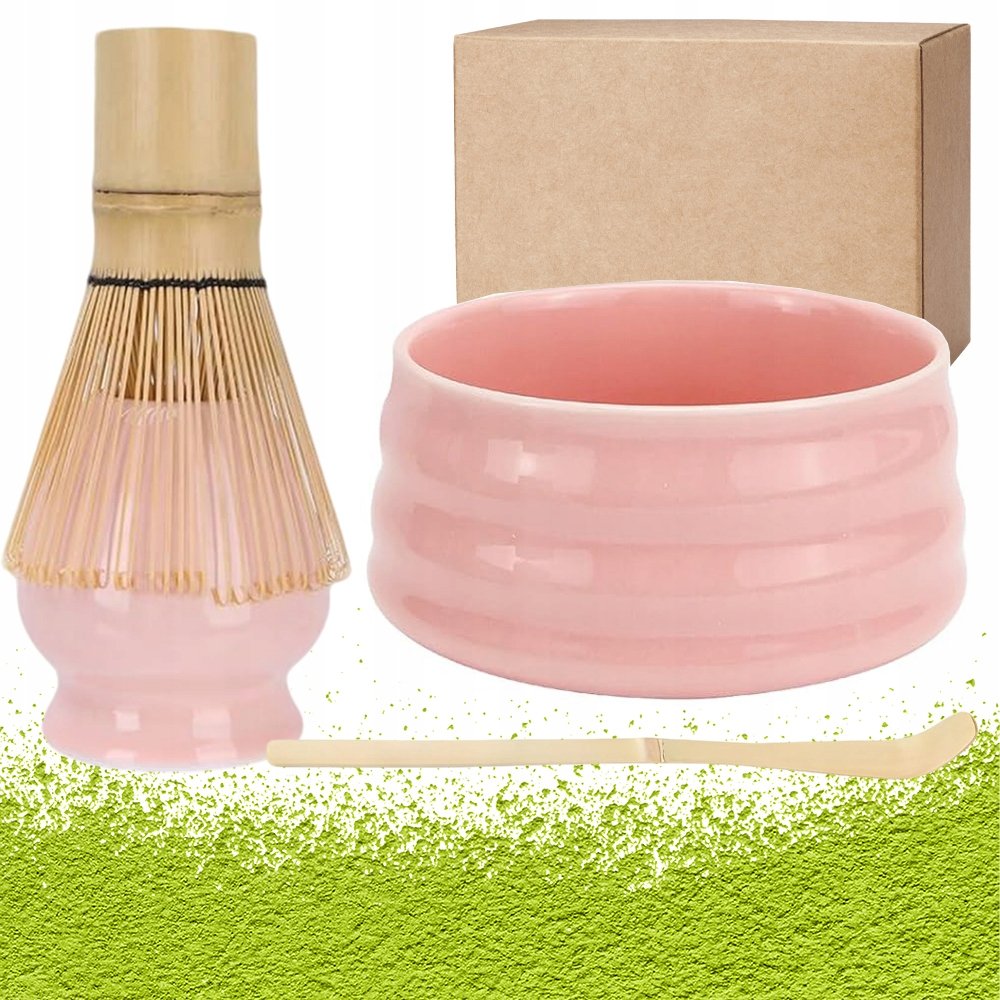 4SZT Zestaw Do Matchy Matcha różowy na Doskonały