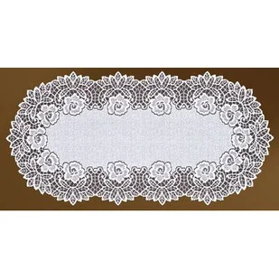 Bieżnik żakardowy owalny 120 x 60 cm - Obrusy i serwetki - miniaturka - grafika 1