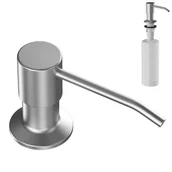 Akcesoria do armatury i ceramiki - Dozownik do płynu okrągły - Satyna - miniaturka - grafika 1