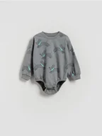 Body dla niemowląt - Reserved - Bawełniane body - jasnoszary - miniaturka - grafika 1