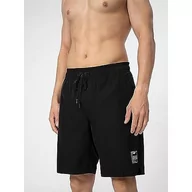 Spodenki męskie - 4F Board Spodenki męskie, Głęboki czarny, 3XL - miniaturka - grafika 1