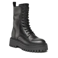 Botki damskie - Trapery Gino Rossi 8042 Czarny - miniaturka - grafika 1