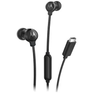 Słuchawki - Motorola Earbuds 3C-S USB-C czarny - miniaturka - grafika 1