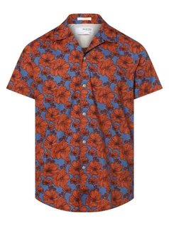 Koszule męskie - Selected - Koszula męska  SLHSlimcrazy, niebieski|wielokolorowy|pomarańczowy - grafika 1