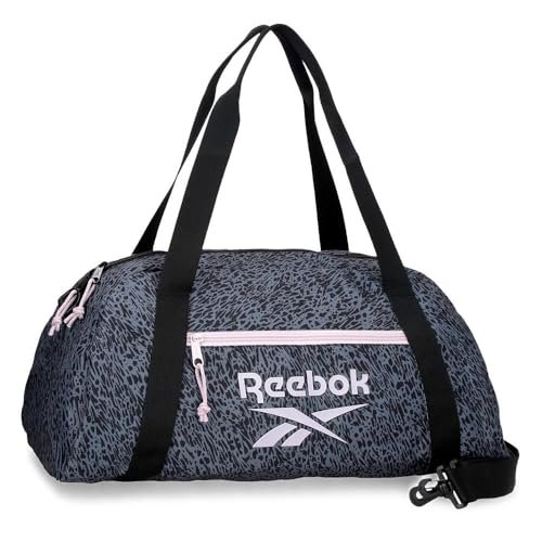 Reebok Joumma Bags Leopard, plecaki sportowe, torba sportowa, torba na ramię, kolor czarny i beżowy, poliester, Czarny (Black), Talla única, Plecak sportowy