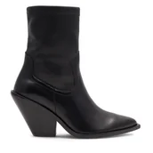 Botki damskie - Kowbojki Badura AMADORA-111324 Czarny - miniaturka - grafika 1