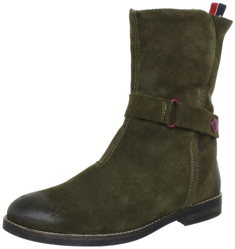 Tommy Hilfiger MEIZ 3A FG56814576 kozaki dziewczęce, zielony - Zielona torba Duffle Bag 372-27 EU