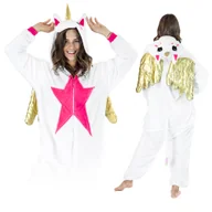 Piżamy damskie - KOSTIUM ONESIE KIGURUMI DRES KOMBINEZON JEDNOCZĘŚCIOWY ROZPINANY PREZENT L - miniaturka - grafika 1