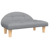 Legowiska dla psów - vidaXL Legowisko dla psa, jasnoszare, 70x52x30 cm, obite tkaniną - miniaturka - grafika 1