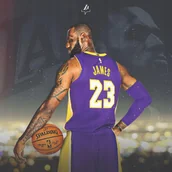 Podkładki pod mysz - PODKŁADKA POD MYSZ Nadruk 22x18 cm LeBron James Los Angeles Lakers Prezent - miniaturka - grafika 1