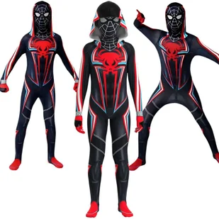 Strój Kostium Spiderman Miles Morales 2099 110/116 - Stroje karnawałowe - miniaturka - grafika 1