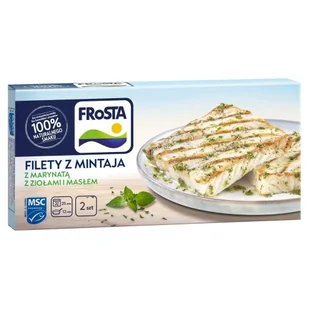 FRoSTA Filety z mintaja z marynatą z ziołami i masłem 265 g (2 sztuki) - Ryby świeże i mrożone - miniaturka - grafika 1