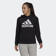 Bluzy sportowe damskie - Bluza z Kapturem Loungewear Essentials Logo Rozmiar XS Czarny - GL0653 - miniaturka - grafika 1