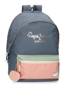 Plecak szkolny damski Pepe Jeans z breloczkiem - Plecaki szkolne i tornistry - miniaturka - grafika 1
