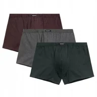 Majtki męskie - BOKSERKI MĘSKIE bawełniane dopasowane 3-pack 3MH-048 Atlantic *M - miniaturka - grafika 1