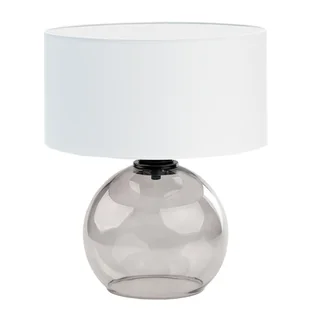 Szklana lampa stołowa z abażurem LUTON - Lampy stojące - miniaturka - grafika 1