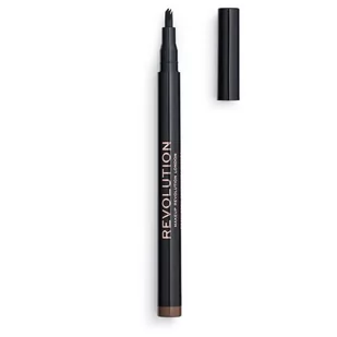 Makeup Revolution London London Micro Brow Pen 1 ml Kredka do brwi Medium Brown - Akcesoria i kosmetyki do stylizacji brwi - miniaturka - grafika 1